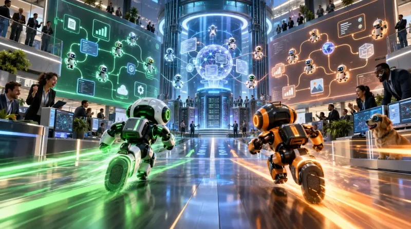 Disputa entre plataformas de agentes de IA da OpenAI e concorrentes