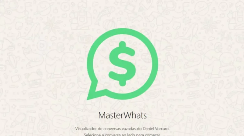 MasterWhats simula conversas de Daniel Vorcaro em interface semelhante ao WhatsApp