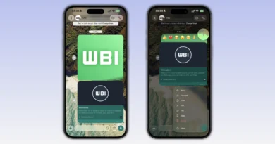 WhatsApp Liquid Glass na interface de chat do iPhone com menus translúcidos