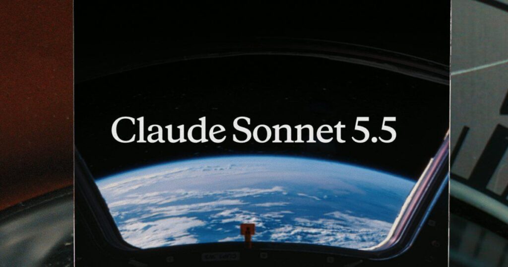 Imagem oficial do Claude Sonnet 5.5 anunciado pela Anthropic