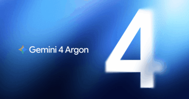 Arte do Gemini 4 Argon, modelo de IA do Google DeepMind