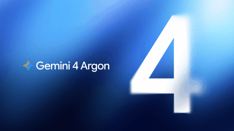 Arte do Gemini 4 Argon, modelo de IA do Google DeepMind
