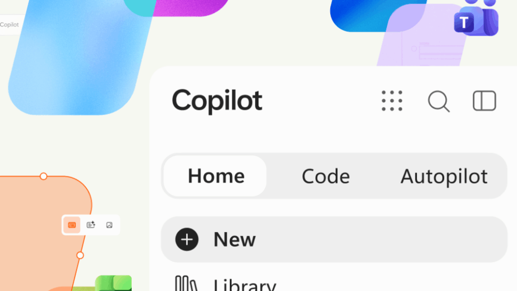 Autopilot da Microsoft: agente de IA 24 horas 3 Novas abas do Microsoft Copilot incluem Home, Code e Autopilot
