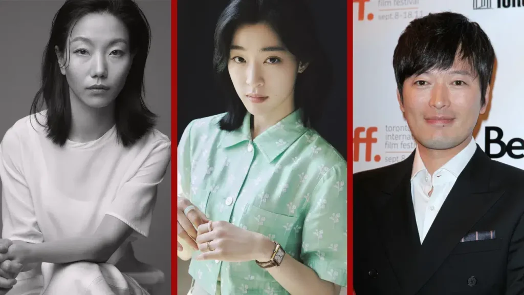 Blue Road Netflix: thriller estreia em novembro de 2026 7 Na foto, da esquerda para a direita: Kim Shin Rok, Choi Sung Eun e Jung Jae Young.