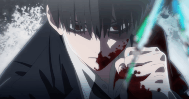 Arte promocional do anime The Boxer com Yu e elementos de boxe