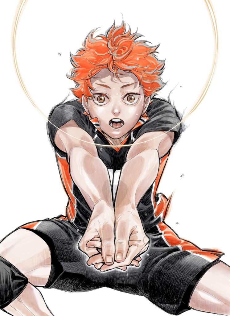 Ilustração de Hinata Shoyo para a colaboração Haikyu!! e Haruko