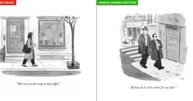 ChatGPT e cartuns falsos com assinaturas de artistas do The New Yorker