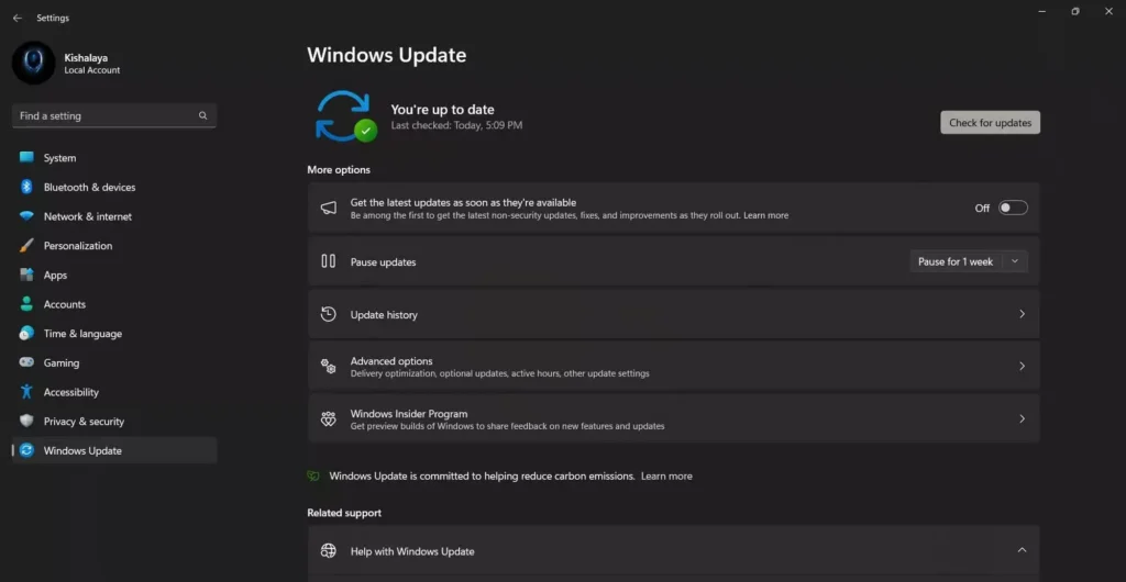 Certificados do Windows Update: prazo de 2027 3 Tela de atualização do Windows usada para manter certificados de segurança
