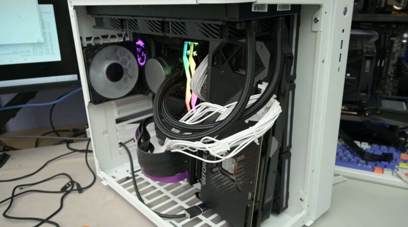 Posição da GPU RTX 3080 próxima à entrada lateral do gabinete