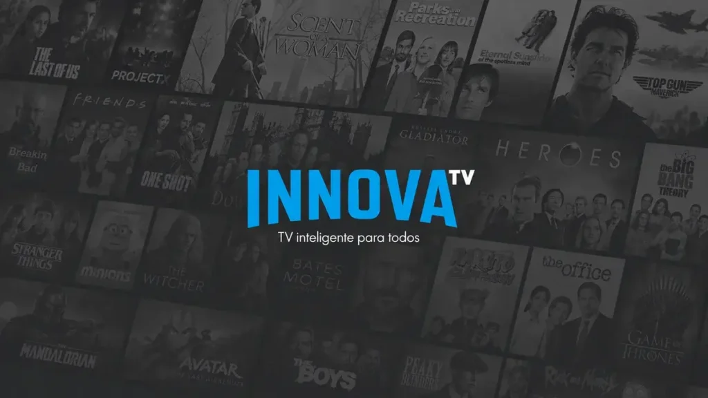 Innova TV grátis: 43 canais e 1.500 títulos 1 Tela da Innova TV, streaming grátis com canais ao vivo e filmes