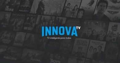 Tela da Innova TV, streaming grátis com canais ao vivo e filmes