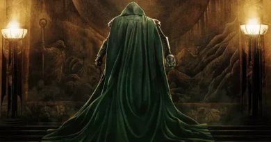Pôster de Vingadores Doutor Destino, filme da Marvel Studios com Doom Vingadores: Doutor Destino mostra Doom no trono