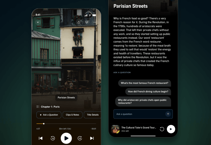 Novos recursos do Audible usam IA em audiolivros 6 Visual Explorer do Audible mostra imagens e contexto de lugares citados no livro