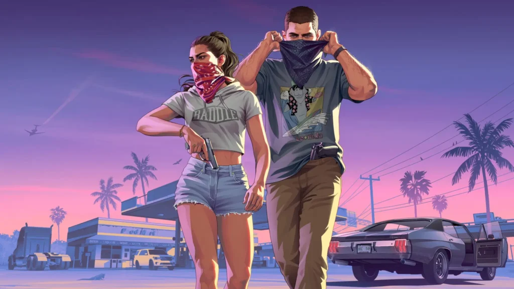Pôster de Grand Theft Auto VI usado em reportagem sobre GTA 6 para PC
