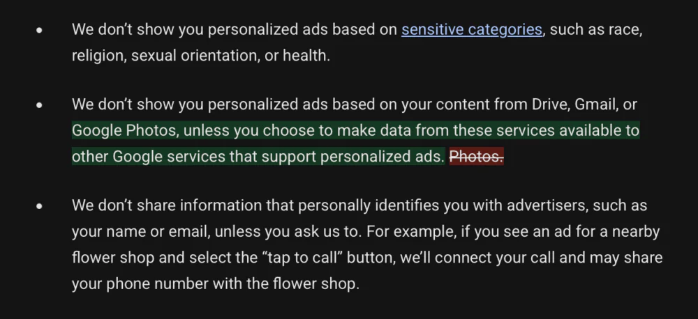 Google pode usar dados do Gmail e Fotos em anúncios 3 Google pode usar dados do Gmail e Fotos em anúncios