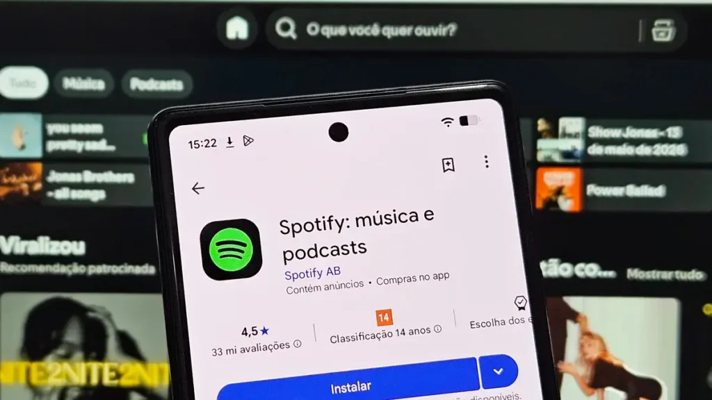 Spotify barra compartilhamento no plano Família 1 Aplicativo Spotify ilustra verificação de residência no plano Família
