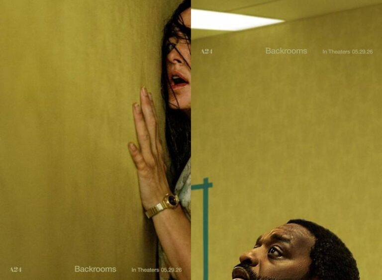 Backrooms: onde assistir? Filme de terror da A24 chega ao Disney+ em novembro 20 Cartaz de Backrooms Um Não-Lugar, filme de terror da A24 dirigido por Kane Parsons.