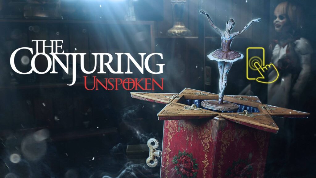 Arte de The Conjuring: Unspoken, jogo interativo de terror da Netflix