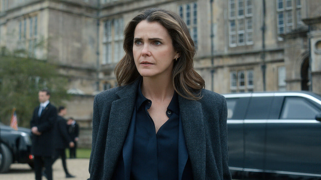 Keri Russell como Kate Wyler em The Diplomat temporada 4 na Netflix